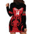 Custom Kenya Rugby Hoodie Dress 2024 Go Champions Simbas - Red