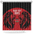 Custom Kenya Rugby Shower Curtain 2024 Go Champions Simbas - Red