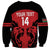 Custom Kenya Rugby Sweatshirt 2024 Go Champions Simbas - Red