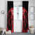 Custom Kenya Rugby Window Curtain 2024 Go Champions Simbas - Red