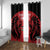 Custom Kenya Rugby Window Curtain 2024 Go Champions Simbas - Red