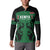 Custom Kenya Rugby Button Sweatshirt 2024 Go Champions Simbas - Green