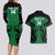 Custom Kenya Rugby Couples Matching Long Sleeve Bodycon Dress and Hawaiian Shirt 2024 Go Champions Simbas - Green