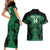 Custom Kenya Rugby Couples Matching Short Sleeve Bodycon Dress and Hawaiian Shirt 2024 Go Champions Simbas - Green