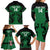 Custom Kenya Rugby Family Matching Long Sleeve Bodycon Dress and Hawaiian Shirt 2024 Go Champions Simbas - Green