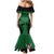 Custom Kenya Rugby Family Matching Mermaid Dress and Hawaiian Shirt 2024 Go Champions Simbas - Green