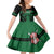 Custom Kenya Rugby Family Matching Off The Shoulder Long Sleeve Dress and Hawaiian Shirt 2024 Go Champions Simbas - Green