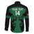 Custom Kenya Rugby Family Matching Off The Shoulder Long Sleeve Dress and Hawaiian Shirt 2024 Go Champions Simbas - Green