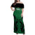 Custom Kenya Rugby Family Matching Off Shoulder Maxi Dress and Hawaiian Shirt 2024 Go Champions Simbas - Green