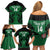 Custom Kenya Rugby Family Matching Off Shoulder Short Dress and Hawaiian Shirt 2024 Go Champions Simbas - Green