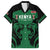 Custom Kenya Rugby Family Matching Short Sleeve Bodycon Dress and Hawaiian Shirt 2024 Go Champions Simbas - Green