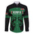 Custom Kenya Rugby Family Matching Short Sleeve Bodycon Dress and Hawaiian Shirt 2024 Go Champions Simbas - Green