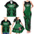 Custom Kenya Rugby Family Matching Tank Maxi Dress and Hawaiian Shirt 2024 Go Champions Simbas - Green