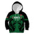 Custom Kenya Rugby Kid Hoodie 2024 Go Champions Simbas - Green