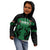 Custom Kenya Rugby Kid Hoodie 2024 Go Champions Simbas - Green