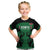 Custom Kenya Rugby Kid T Shirt 2024 Go Champions Simbas - Green