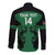 Custom Kenya Rugby Long Sleeve Button Shirt 2024 Go Champions Simbas - Green