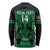 Custom Kenya Rugby Long Sleeve Shirt 2024 Go Champions Simbas - Green