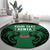 Custom Kenya Rugby Round Carpet 2024 Go Champions Simbas - Green