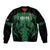 Custom Kenya Rugby Sleeve Zip Bomber Jacket 2024 Go Champions Simbas - Green