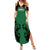 Custom Kenya Rugby Summer Maxi Dress 2024 Go Champions Simbas - Green