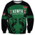 Custom Kenya Rugby Sweatshirt 2024 Go Champions Simbas - Green