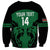 Custom Kenya Rugby Sweatshirt 2024 Go Champions Simbas - Green