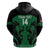 Custom Kenya Rugby Zip Hoodie 2024 Go Champions Simbas - Green