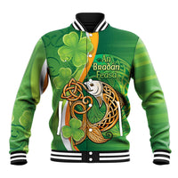 Salmon of Knowledge Ireland Baseball Jacket Celtic Mythology An Bradan Feasa