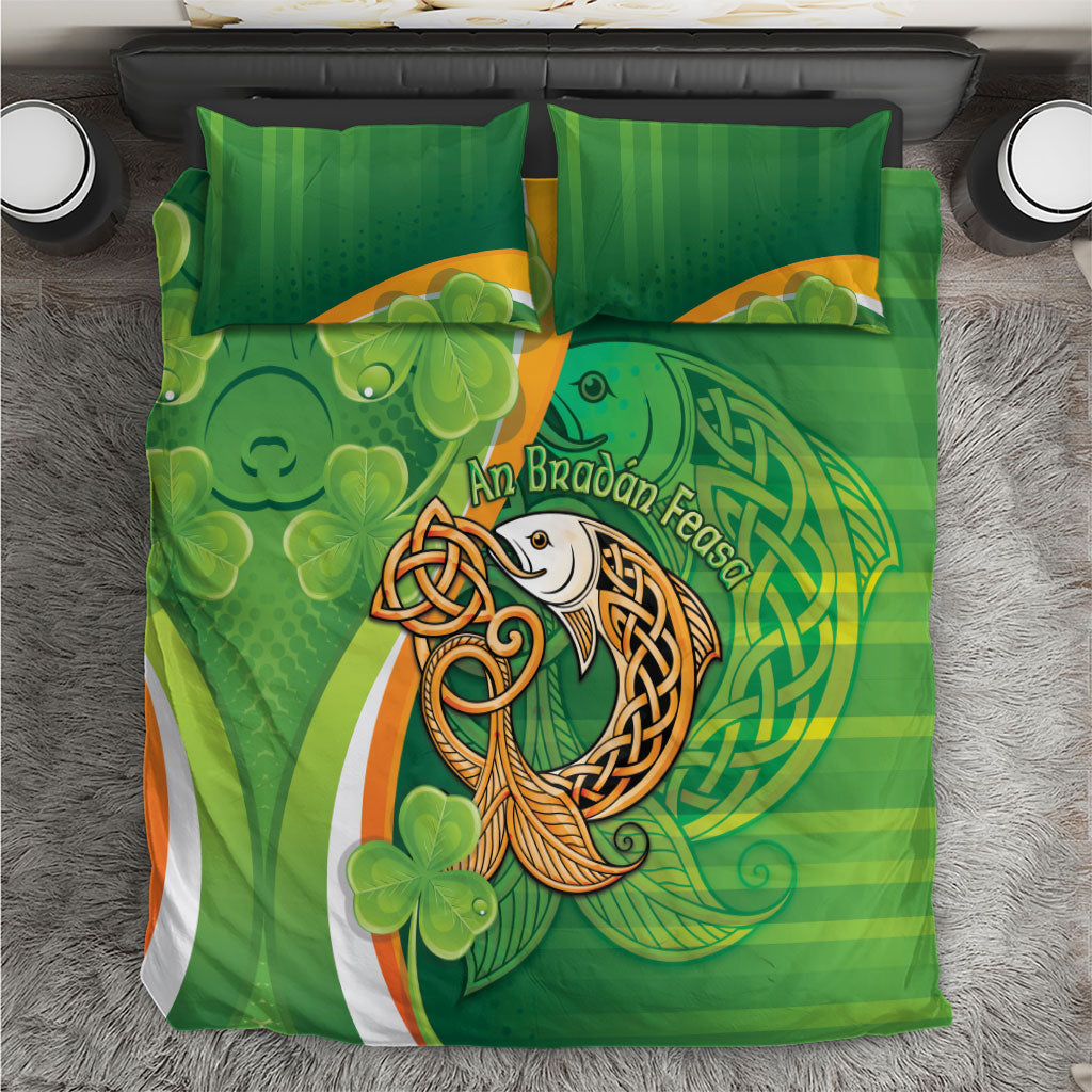 Salmon of Knowledge Ireland Bedding Set Celtic Mythology An Bradan Feasa