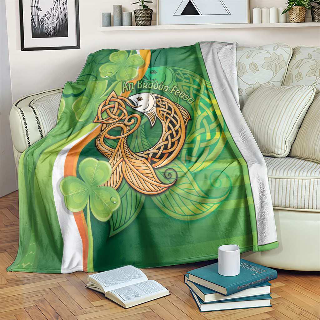 Salmon of Knowledge Ireland Blanket Celtic Mythology An Bradan Feasa