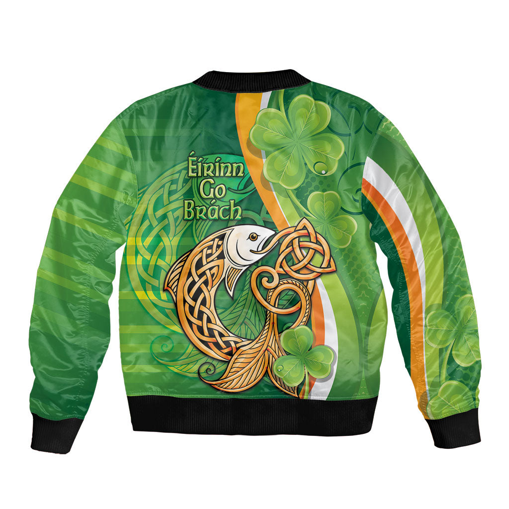 Salmon of Knowledge Ireland Bomber Jacket Celtic Mythology An Bradan Feasa
