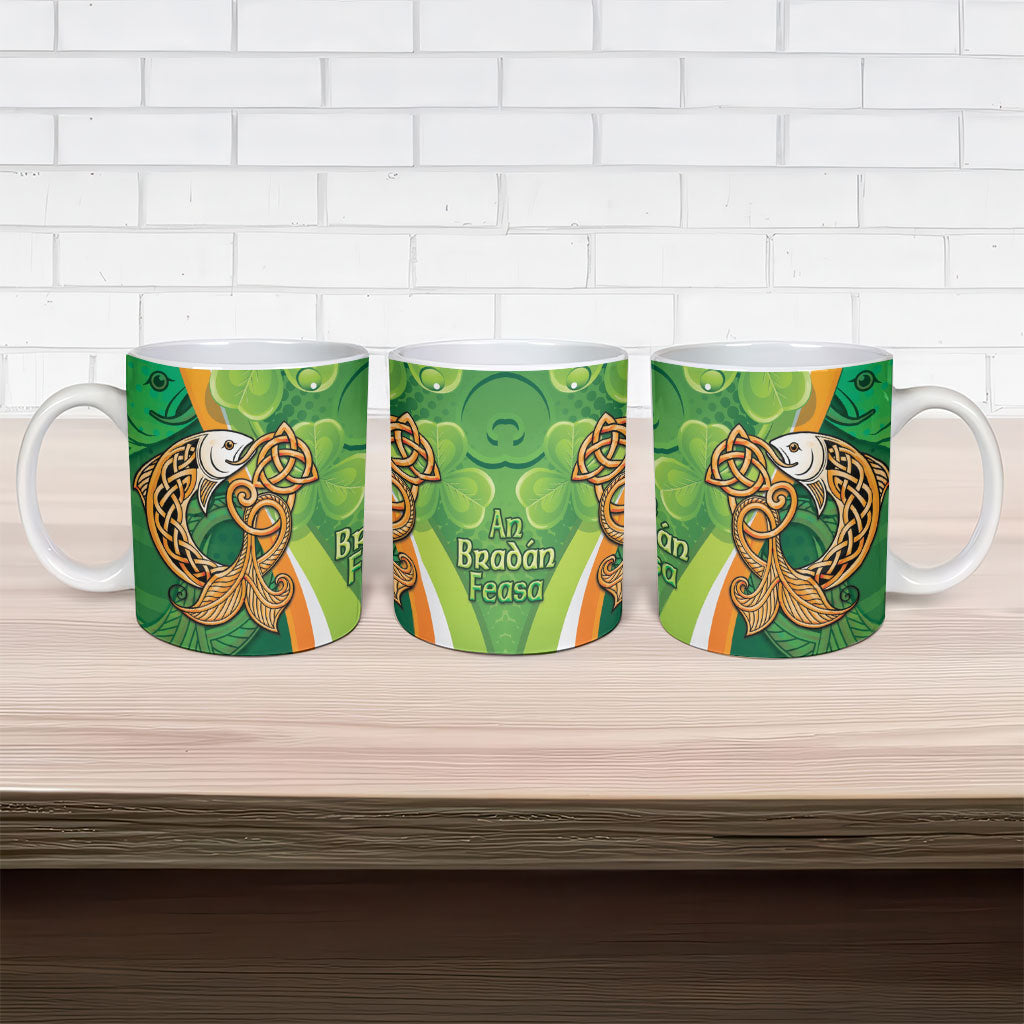 Salmon of Knowledge Ireland Ceramic Mug Celtic Mythology An Bradan Feasa