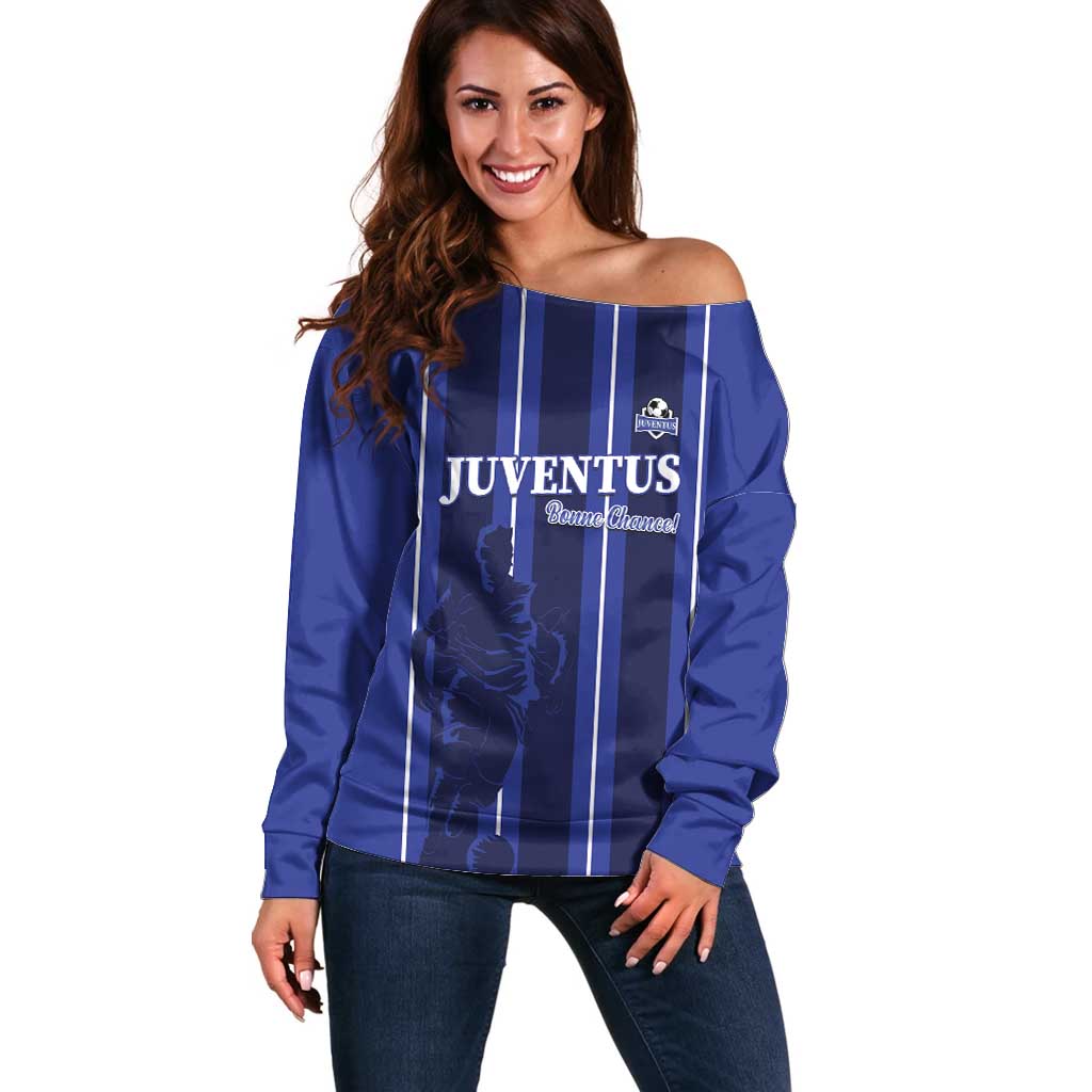 Solo Haiti Football Custom Off Shoulder Sweater Bonne Chance Les Cayes - Wonder Print Shop