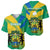 Gabon Baseball Jersey Coat Of Arms With Flag Gradient Style - Wonder Print Shop