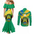 gabon-couples-matching-mermaid-dress-and-long-sleeve-button-shirts-coat-of-arms-with-flag-gradient-style