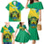 Gabon Family Matching Mermaid Dress and Hawaiian Shirt Coat Of Arms With Flag Gradient Style - Wonder Print Shop