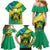 Gabon Family Matching Mermaid Dress and Hawaiian Shirt Coat Of Arms With Flag Gradient Style - Wonder Print Shop