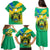 Gabon Family Matching Puletasi Dress and Hawaiian Shirt Coat Of Arms With Flag Gradient Style - Wonder Print Shop