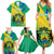 Gabon Family Matching Summer Maxi Dress and Hawaiian Shirt Coat Of Arms With Flag Gradient Style - Wonder Print Shop