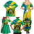 Gabon Family Matching Summer Maxi Dress and Hawaiian Shirt Coat Of Arms With Flag Gradient Style - Wonder Print Shop