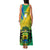 Gabon Family Matching Tank Maxi Dress and Hawaiian Shirt Coat Of Arms With Flag Gradient Style - Wonder Print Shop