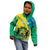 Gabon Kid Hoodie Coat Of Arms With Flag Gradient Style - Wonder Print Shop