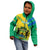 Gabon Kid Hoodie Coat Of Arms With Flag Gradient Style - Wonder Print Shop