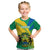 Gabon Kid T Shirt Coat Of Arms With Flag Gradient Style - Wonder Print Shop