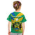 Gabon Kid T Shirt Coat Of Arms With Flag Gradient Style - Wonder Print Shop