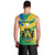 Gabon Men Tank Top Coat Of Arms With Flag Gradient Style - Wonder Print Shop