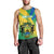 Gabon Men Tank Top Coat Of Arms With Flag Gradient Style - Wonder Print Shop