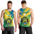 Gabon Men Tank Top Coat Of Arms With Flag Gradient Style - Wonder Print Shop