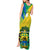 Gabon Tank Maxi Dress Coat Of Arms With Flag Gradient Style - Wonder Print Shop